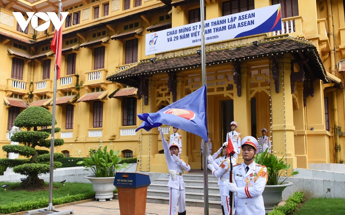 The ASEAN flag serves as a symbol of the association's solidarity, friendship, and co-operation, along with the aspirations for peace, stability, and prosperity of all member countries under the common roof of the ASEAN Community.