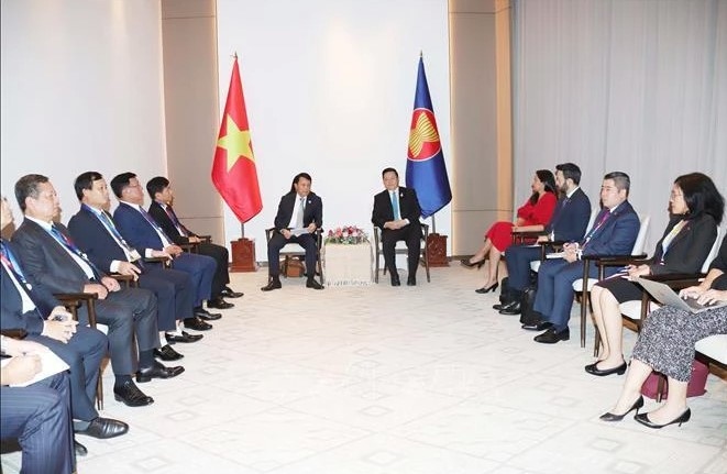 Minister of Public Security Sen. Lieut. Gen. Luong Tam Quang on August 28 has a meeting with Secretary-General of ASEAN Kao Kim Hourn in Vientiane.