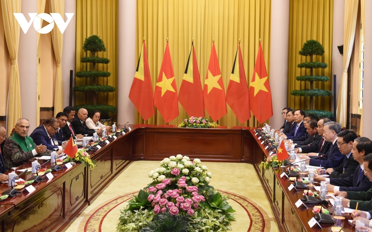 Before holding talks with President To Lam, President of Timor-Leste José Ramos-Horta sends his sympathy to Vietnam over the passing of General Secretary of the Communist Party of Vietnam (CPV) Central Committee Nguyen Phu Trong.