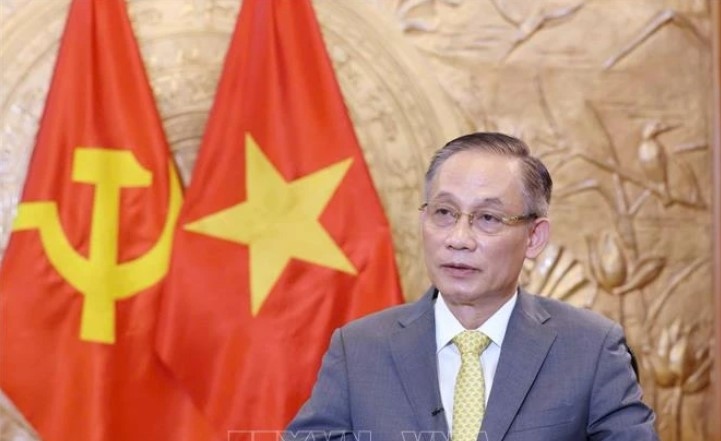 Secretary of the Communist Party of Vietnam (CPV) Central Committee and head of its Commission for External Relations Le Hoai Trung (Photo: VNA)