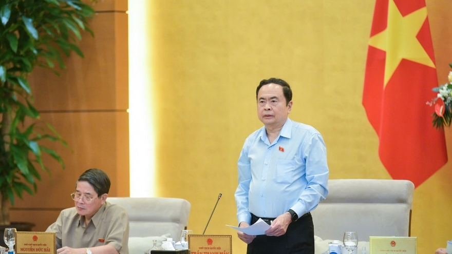 National Assembly Chairman Tran Thanh Man speaks at the opening ceremony of the 37th session of the National Assembly Standing Committee.