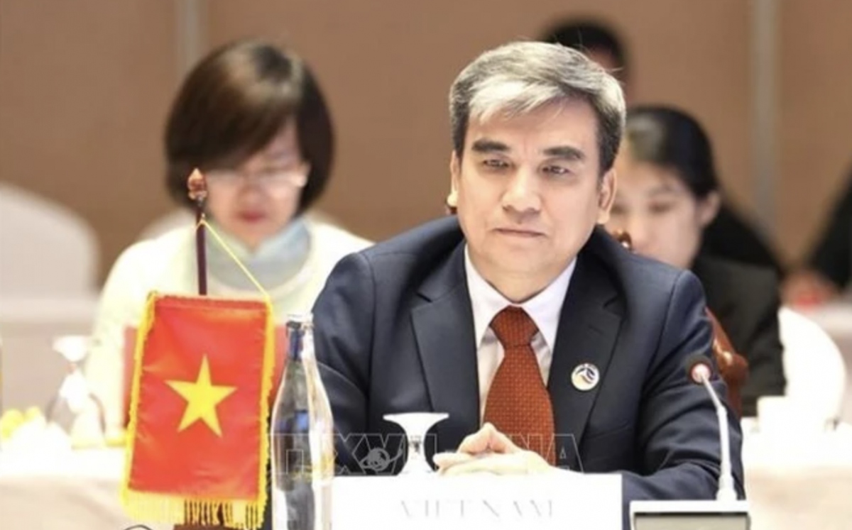 Luu Quang Tuan, Director General of the Ministry of Labour - Invalids and Social Affairs’ Department of International Cooperation, at the event. (Photo: VNA)