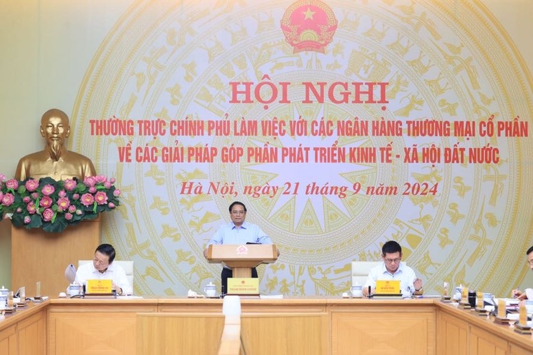 PM Pham Minh Chinh speaks at the event