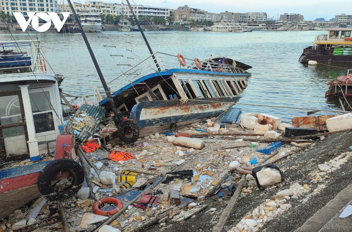 Typhoon Yagi causes significant damage in Quang Ninh, thereby impacting various aspects of social life, particularly the service and tourism sectors.