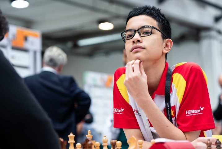 Banh Gia Huy fails to beat his Iranian rival in the seventh round of 2024 Chess Olympiad. (Photo: FLICKR)