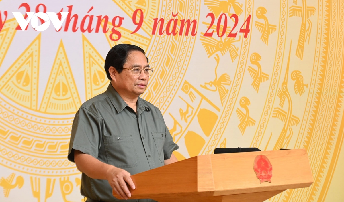 Prime Minister Pham Minh Chinh points out major lessons learned from the landfall of typhoon Yagi and subsequent flooding and landslides