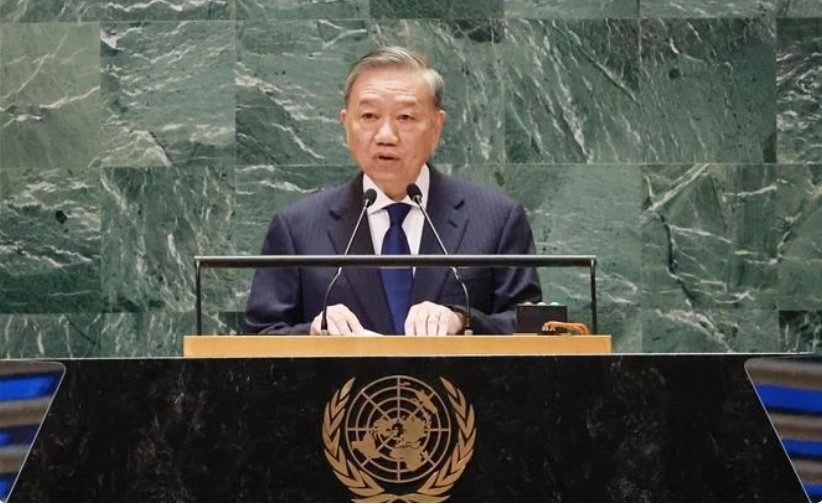 Party General Secretary and President To Lam speaks at the United Nations Summit of the Future (Photo:VNA)