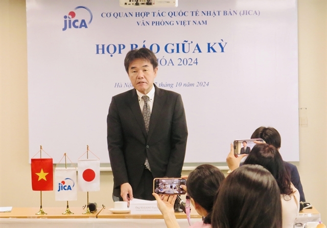 Sugano Yuichi, Chief Representative of the Japan International Cooperation Agency (JICA) Vietnam Office at a press conference held in Hanoi on Thursday.