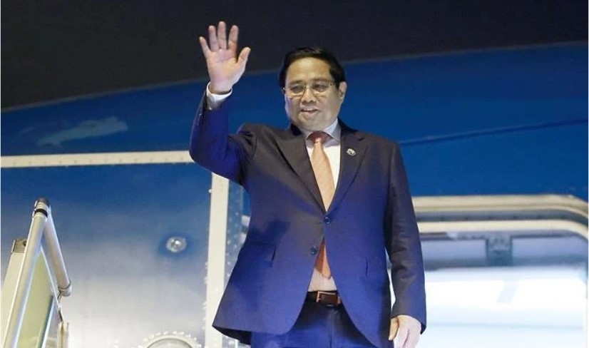 PM Pham Minh Chinh returns to Hanoi (Photo: VNA)