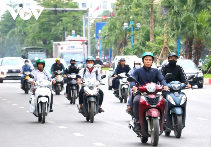 Drivers don jackets as they travel on roads around the capital.