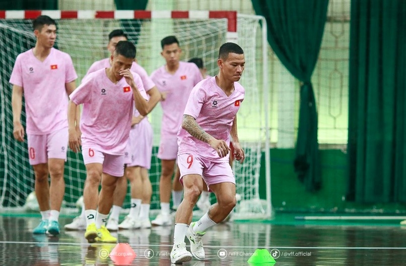 Vietnam's national futsal team gears up for the ASEAN Futsal Championship 2024. (Photo: vff.org.vn)