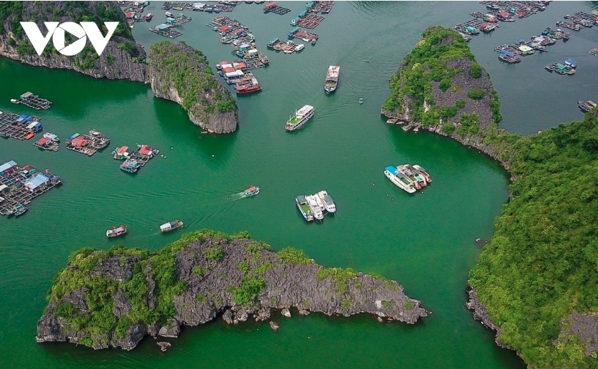 Ha Long Bay, a UNESCO World Heritage Site, is one of the most popular tourist destinations in Vietnam