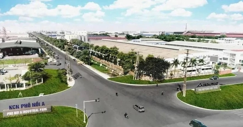 The Pho Noi A industrial zone in Hung Yen province