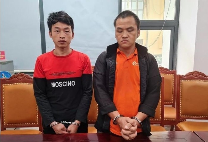 Two suspects at the police station