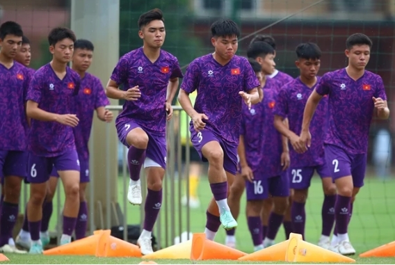 Vietnam have intensive preparation for the AFC U17 Asian Cup qualifiers on OCtober 23-27 in Phu Tho province. (Photos of VFF)