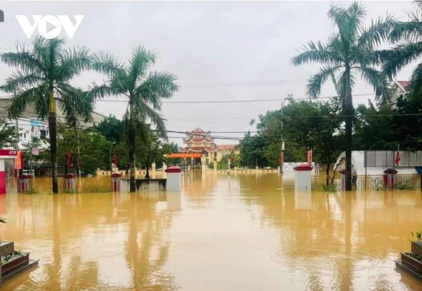 Meanwhile, downpours and powerful winds uproot several trees and flooded some areas in the central province of Thua Thien-Hue.