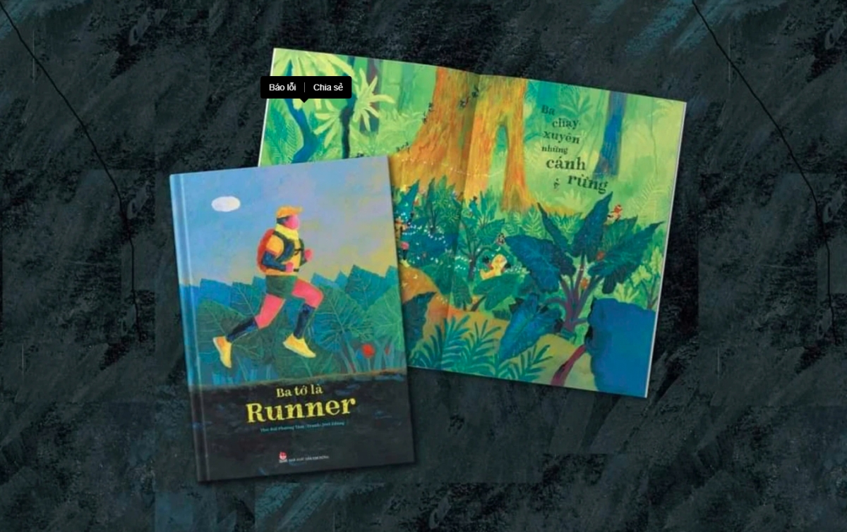 International Youth Library honours Vietnamese children’s book "Ba tớ là runner" (“My daddy is a runner”). (Photo courtesy of Kim Dong Publishing House)