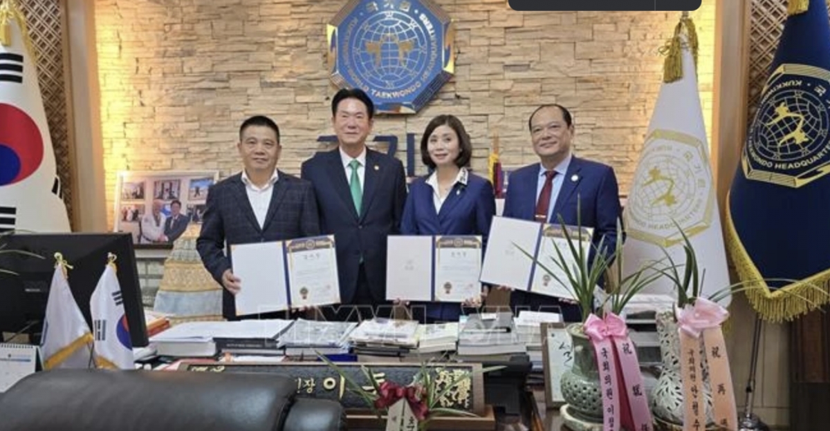 The Seoul-based World Taekwondo Academy (WTA) pledges to support Vietnam in organising the 2024 Asian Open Police Taekwondo Championships. (Photo: VNA)