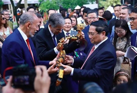 Prime Minister Pham Minh Chinh at the “Vietnam Day in Brazil” programme in Rio de Janeiro. (Photo: VNA)