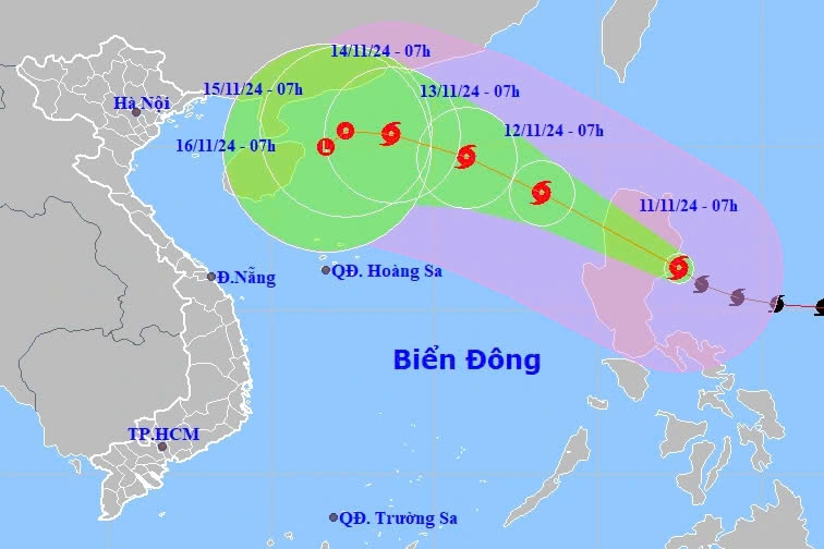 Tracking typhoon Toraji in the East Sea in the coming days