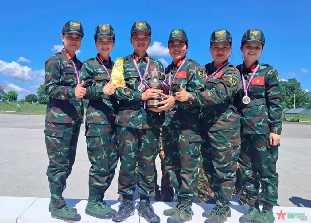 VPA shooters secure 15 gold medals at AARM-32. (Photo: qdnd.vn)