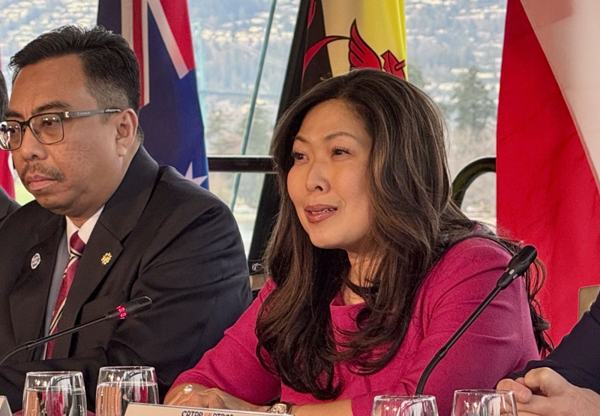  Canadian Minister of International Trade Mary Ng addresses the meeting (Photo: baotintuc.vn)