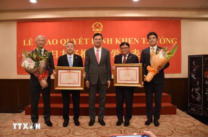 At the presentation ceremony