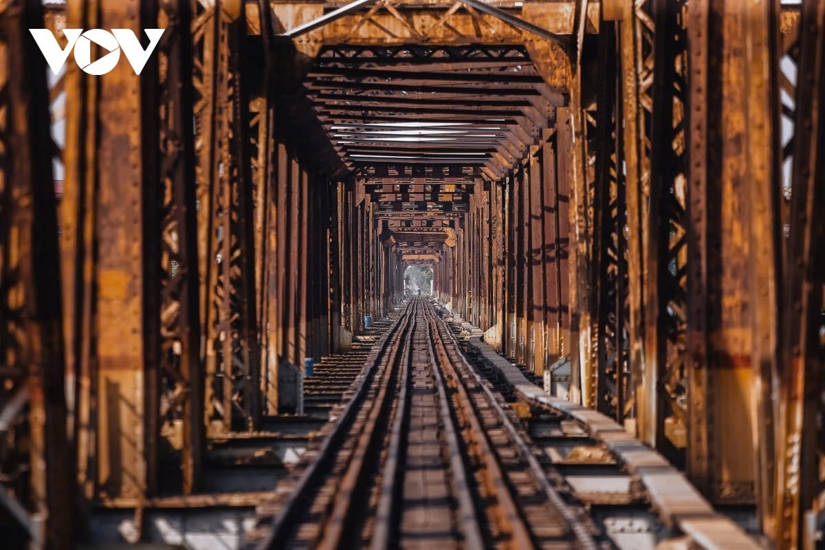 The Long Bien Bridge, the iconic French construction in the heart of Hanoi, has deteriorated over time