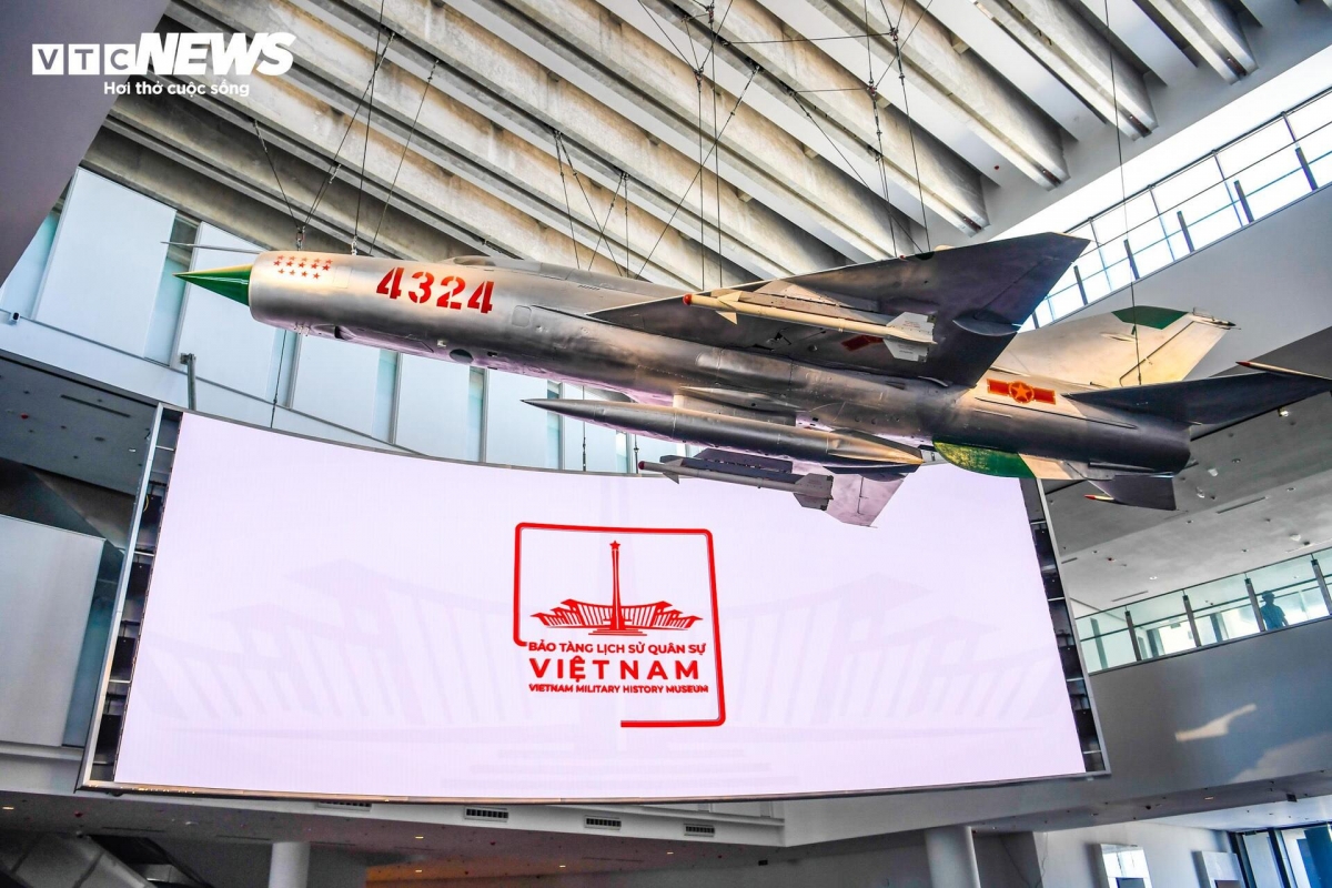 An MiG-21 is among the national relics being exhibited on the first floor of the museum.