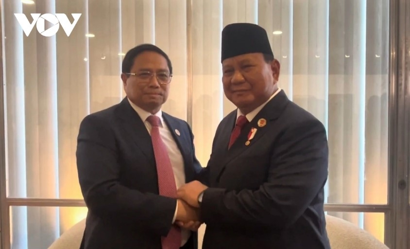 The Vietnamese Government chief and Indonesian President Prabowo Subianto