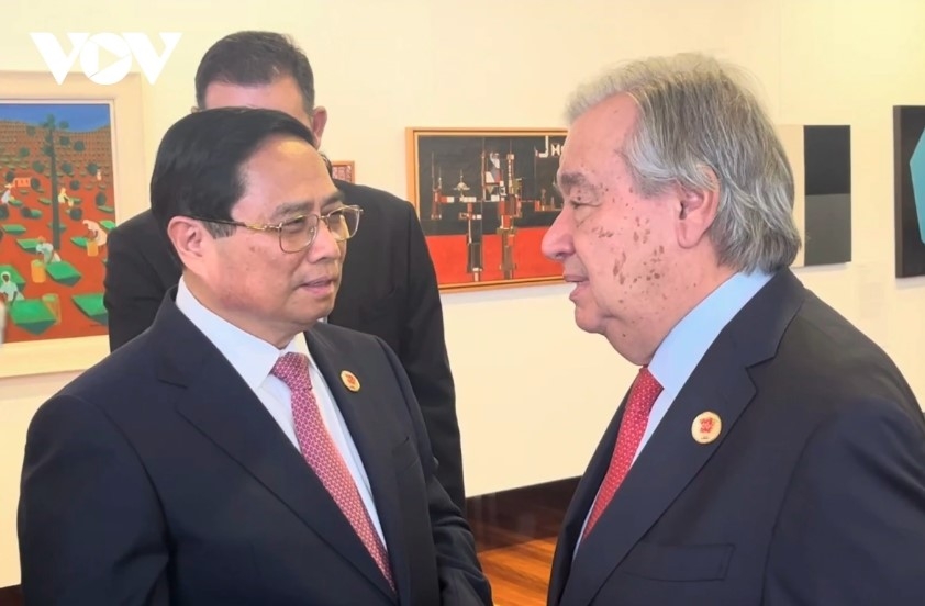 PM Pham Minh Chinh and UN Secretary-General António Guterres