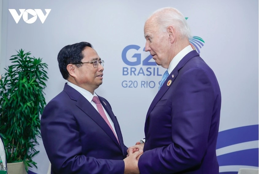  Prime Minister Pham Minh Chinh andUS President Joe Biden