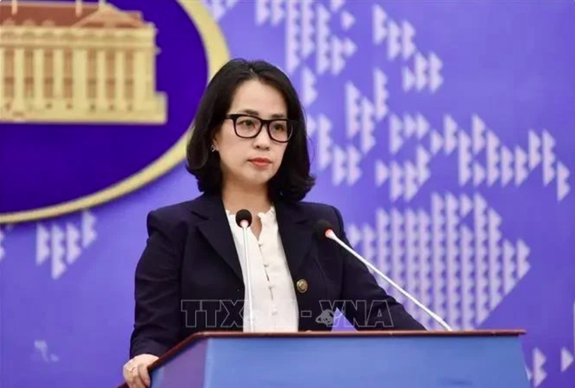 Spokeswoman of the Ministry of Foreign Affairs Pham Thu Hang