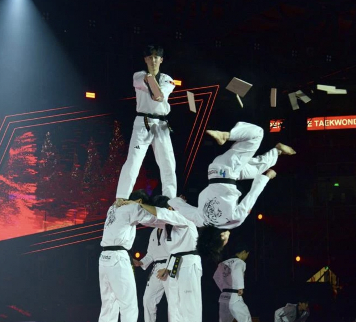 A performance at the opening ceremony of the Vietnam 2024 Asian Open Police Taekwondo Championships. (Photo: VNA)