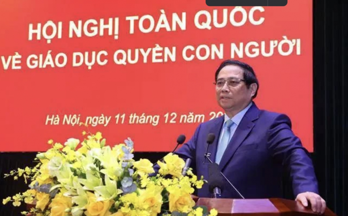 Prime Minister Pham Minh Chinh addresses the conference (Photo: VNA)