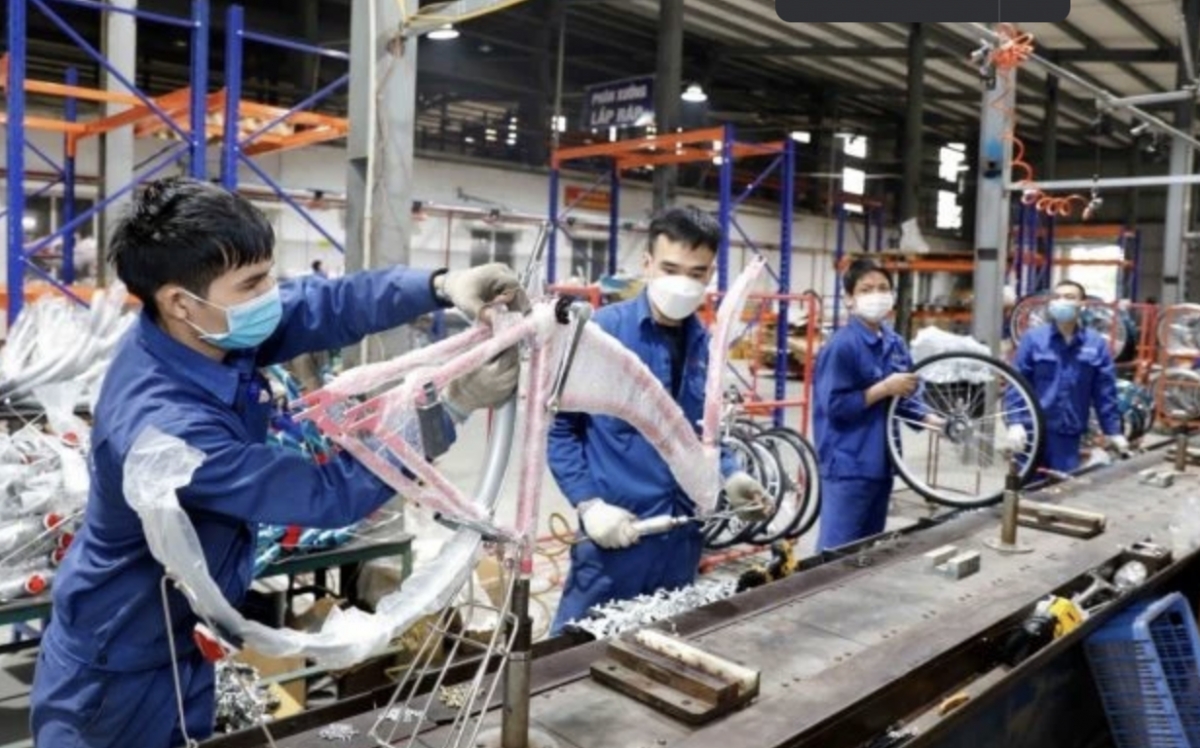 Bike production at Thong Nhat Company Limited (Photo: VNA)