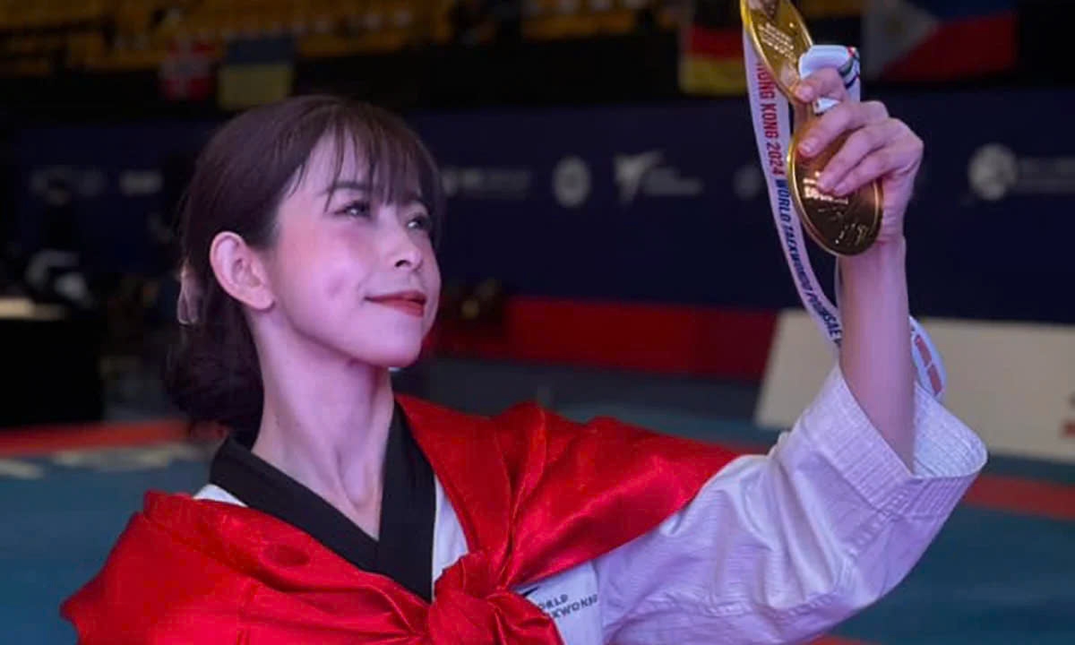 Chau Tuyet Van has secure two out of three gold medals Vietnam has won at the ongoing Hong Kong 2024 World Taekwondo Poomsae Championship