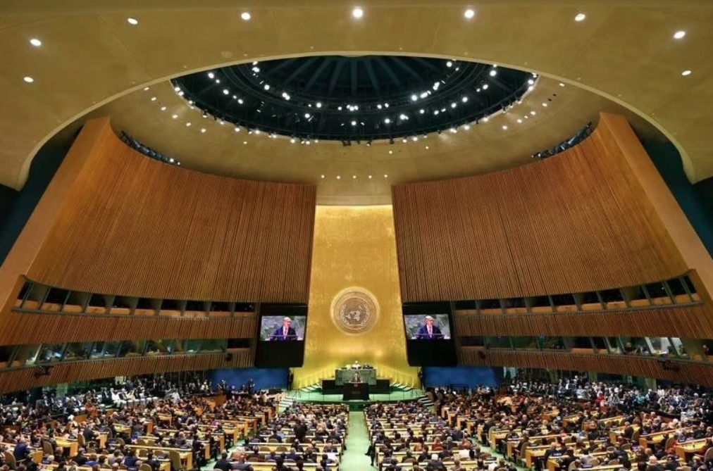 A session of the United Nations General Assembly