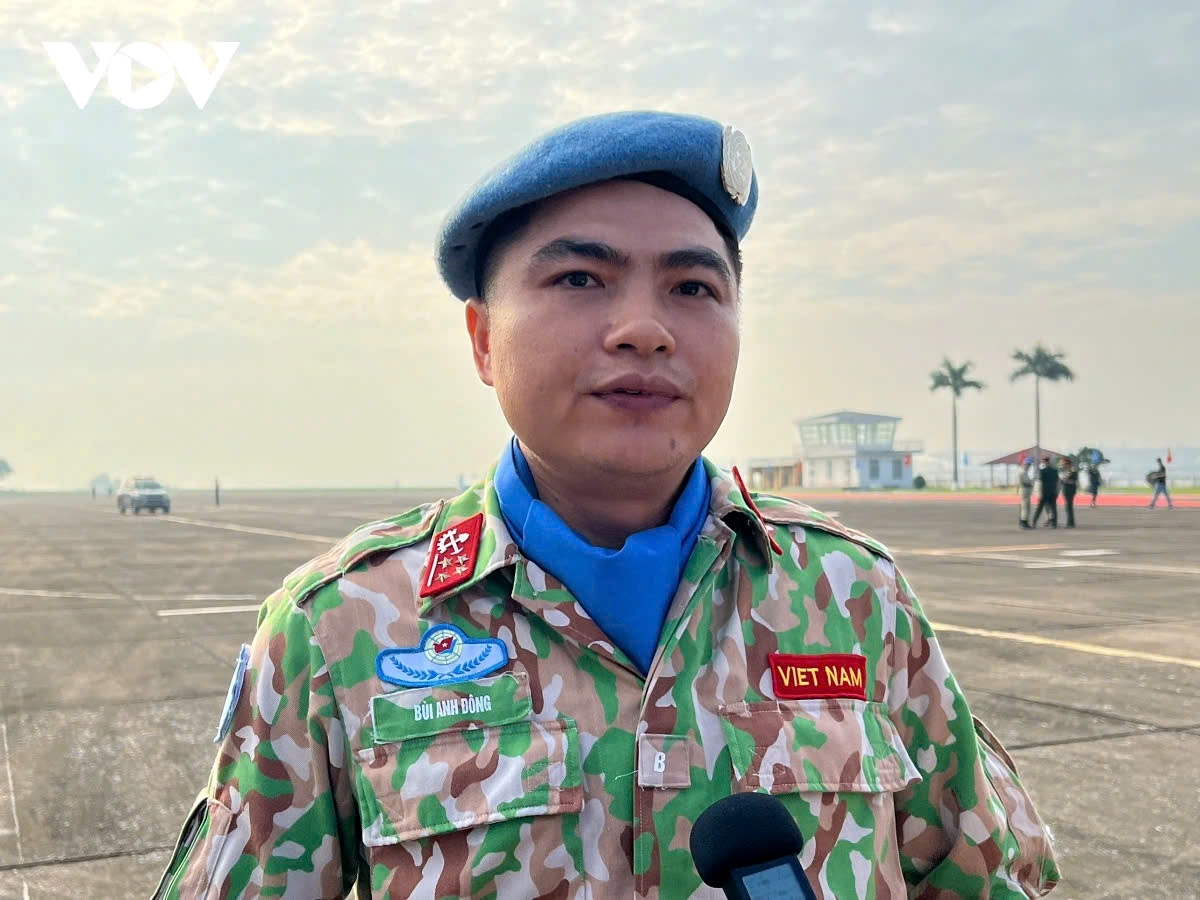 Captain Bui Anh Dong of Engineering Unit Rotation 1