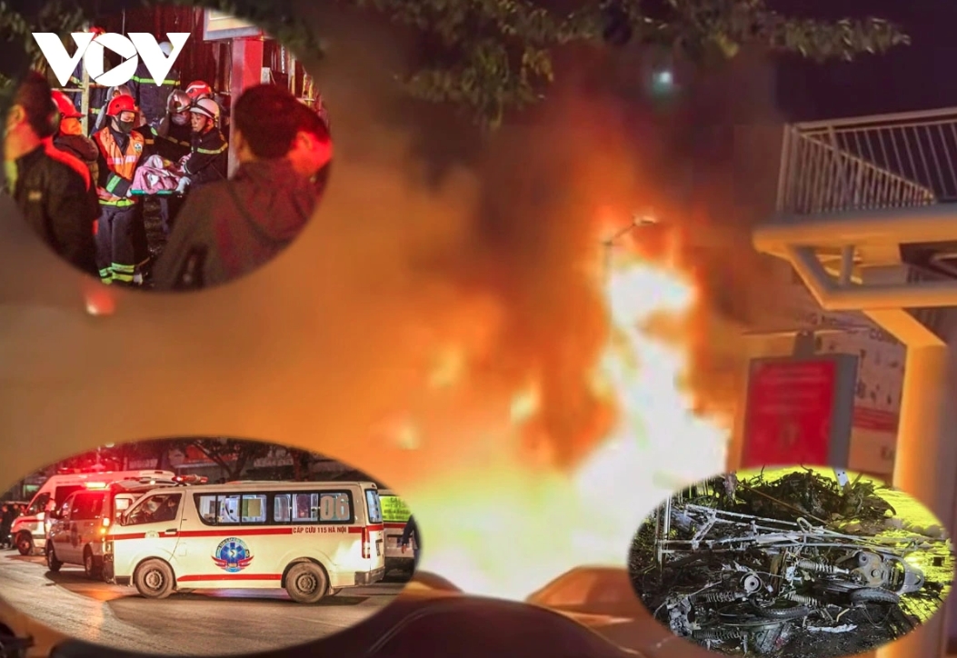 A devastating fire breaks out at a coffee shop in Hanoi on December 18 evening, killing 11 people and injuring seven others. By 11:40 p.m. on the same day the fire had been brought under control.