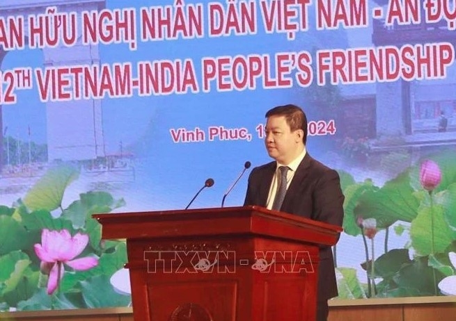 VUFO Vice President Nguyen Ngoc Hung speaks at the event.