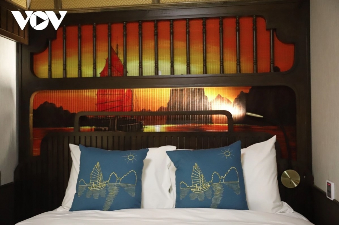 The train carriages are decorated with local art works, giving visitors an insight into Vietnamese heritage.