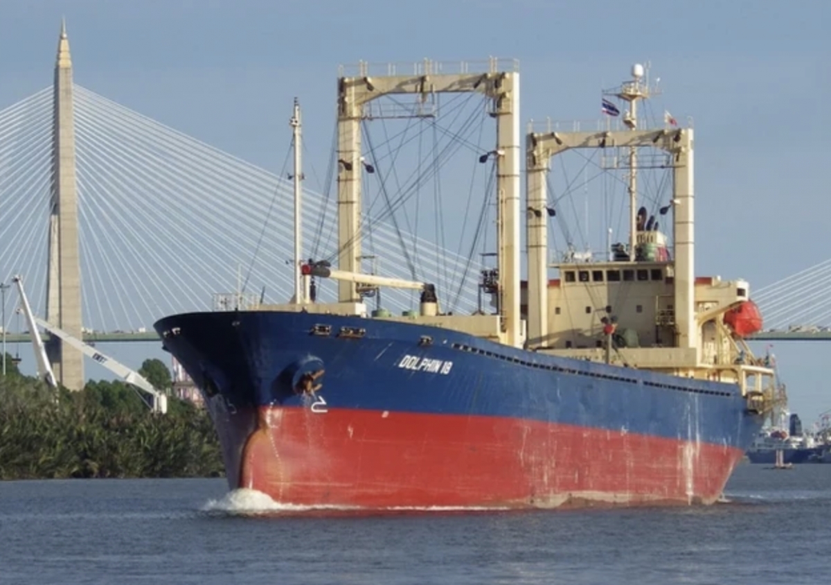 18 Vietnamese crew members of the Dolphil 18 ship are successfully rescued ( Photo: Shipspotting)