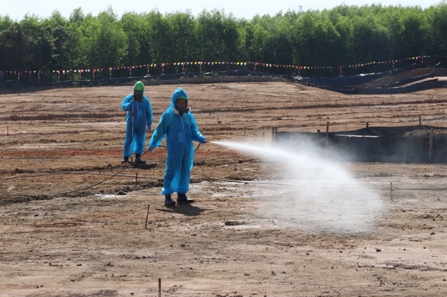 Dioxin remediation at Bien Hoa air base in the southern province of Dong Nai.