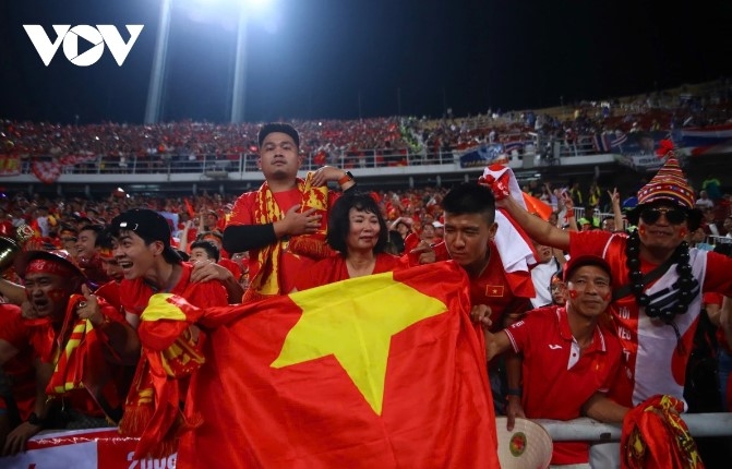 The home team’s victory sparks celebrations among Vietnamese fans