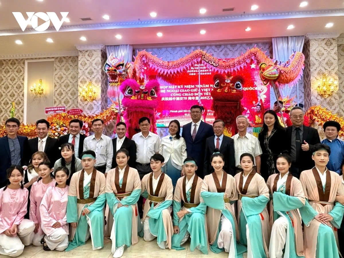 Delegates attend the gathering, marking 75 years of diplomatic ties between Vietnam and China