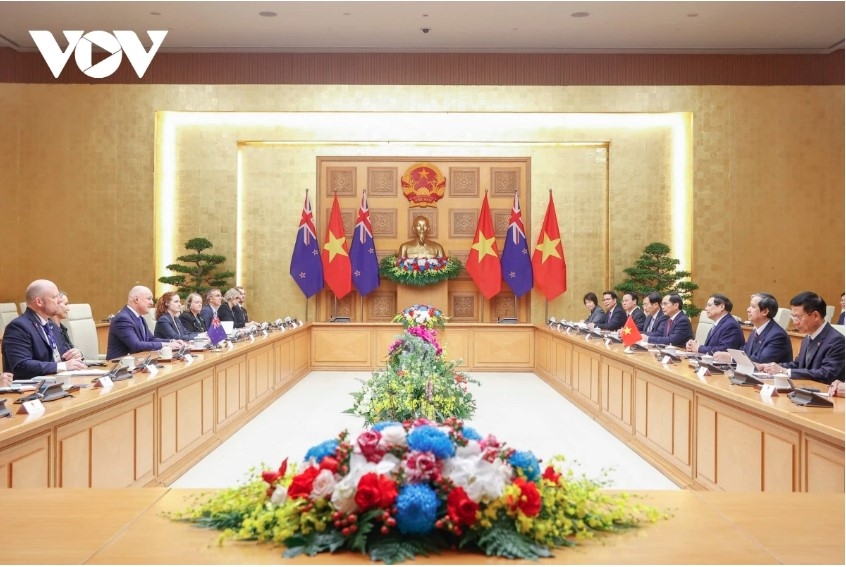 At the talks between Prime Minister Pham Minh Chinh and his New Zealand counterpart Christopher Luxon