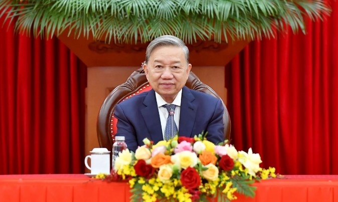 General Secretary of the Communist Party of Vietnam (CPV) Central Committee To Lam holds phone conversation with First Secretary of the Communist Party of Cuba (CPC) Central Committee and President of Cuba Miguel Díaz-Canel
(Photo: nhandan.vn)