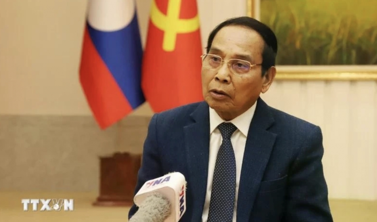 Bounthong Chitmany, Politburo member, Permanent Member of the Secretariat of the Lao People’s Revolutionary Party (LPRP) Central Committee, and Vice President of Laos. (Photo: VNA)
