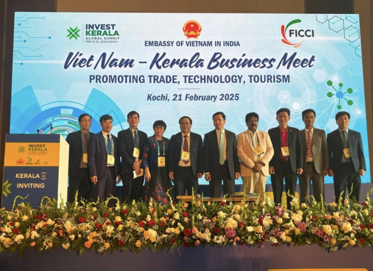 At the Vietnam - Kerala Business Meet on February 21 (Photo: VNA)